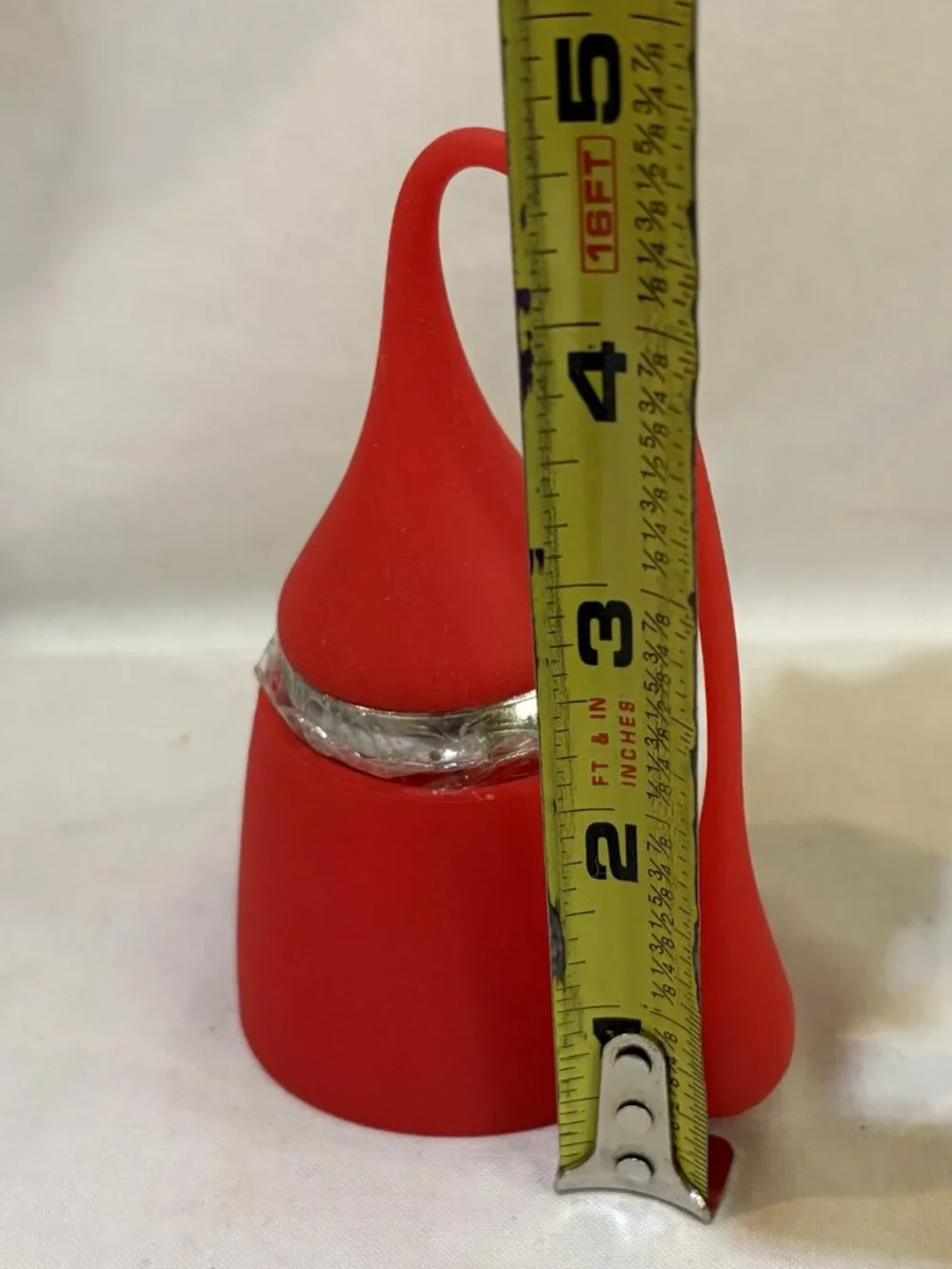 Red Silicone and Stainless-Steel Loose Tea Fuser with Stand